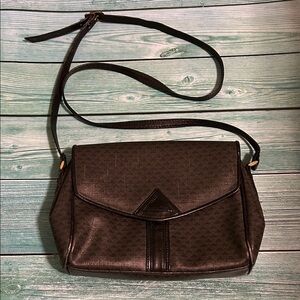 Liz Claiborne Vintage 1984 Black Crossbody Bag